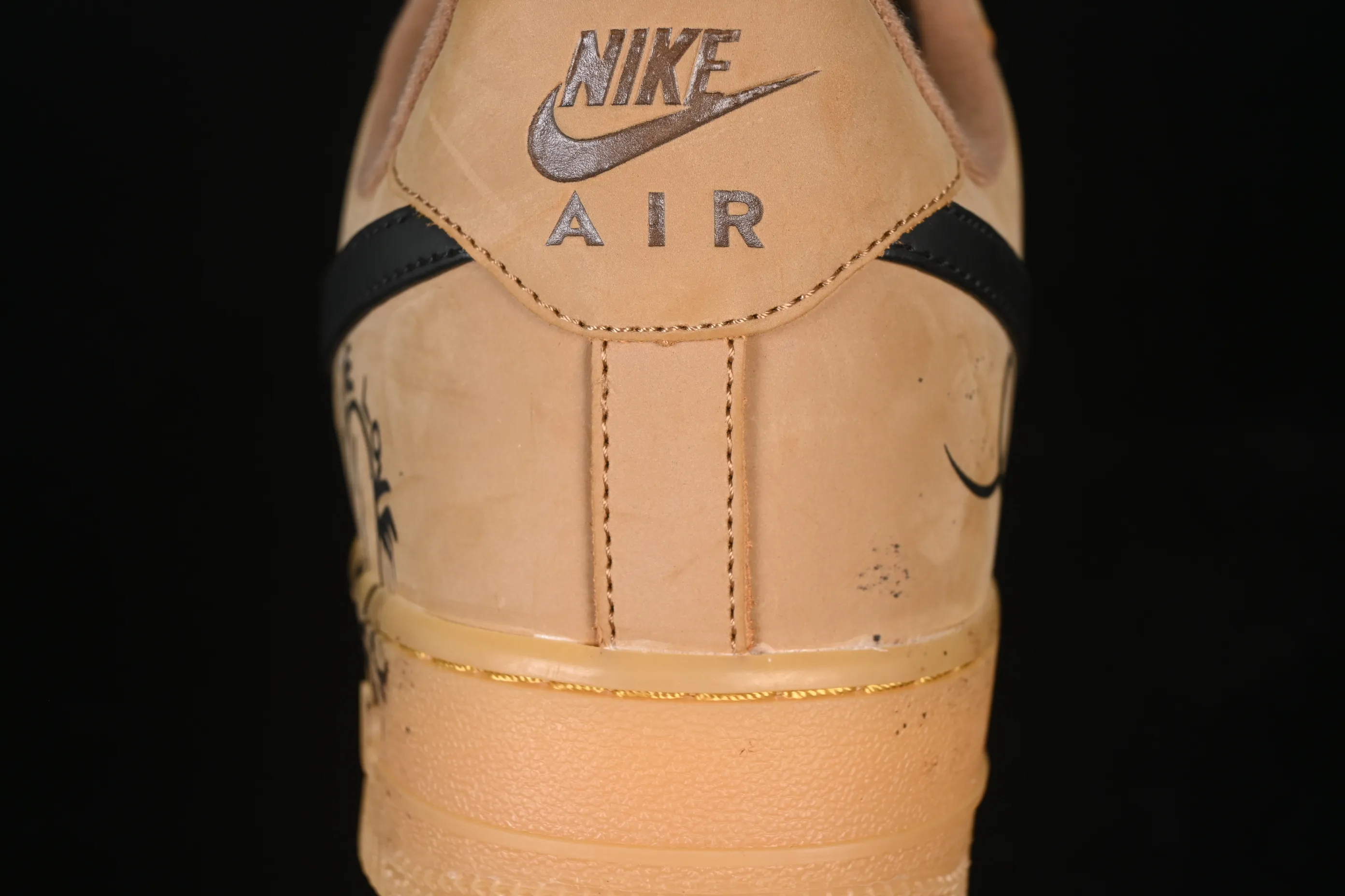 All categories Nk Air Force 1 Air Force series Nk Air Force 1 Low Air Force low top Nike Air Force 1'07 Low Wheat color graffiti Air Force 1 low top casual sneakers CJ9179-700